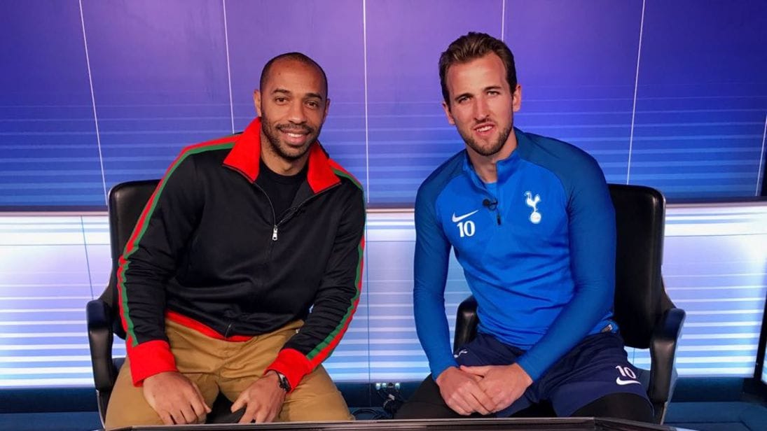 Nissan Match Zone: Harry Kane with Thierry Henry skysports thierry henry harry kane match zone 4156592