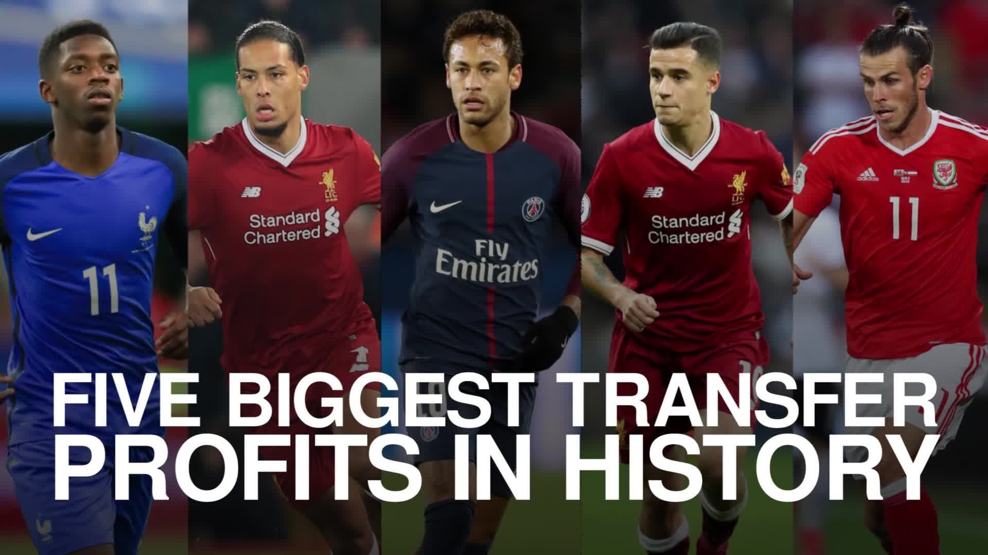Five biggest transfer profits in history 40ccf19dbca8c960645f9c7d4b53a3b5