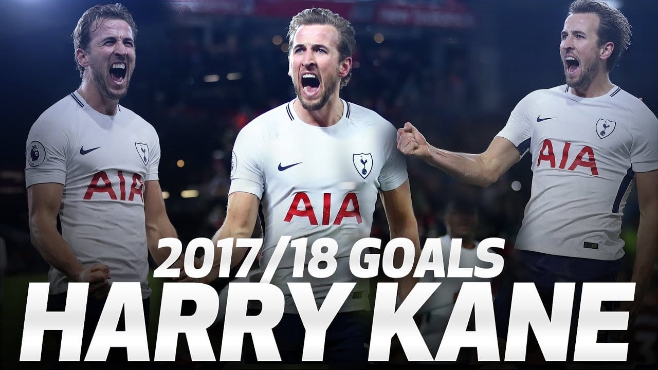 HARRY KANE'S 2017/18 PREMIER LEAGUE GOALS harry kanes 2017 18 premier leag