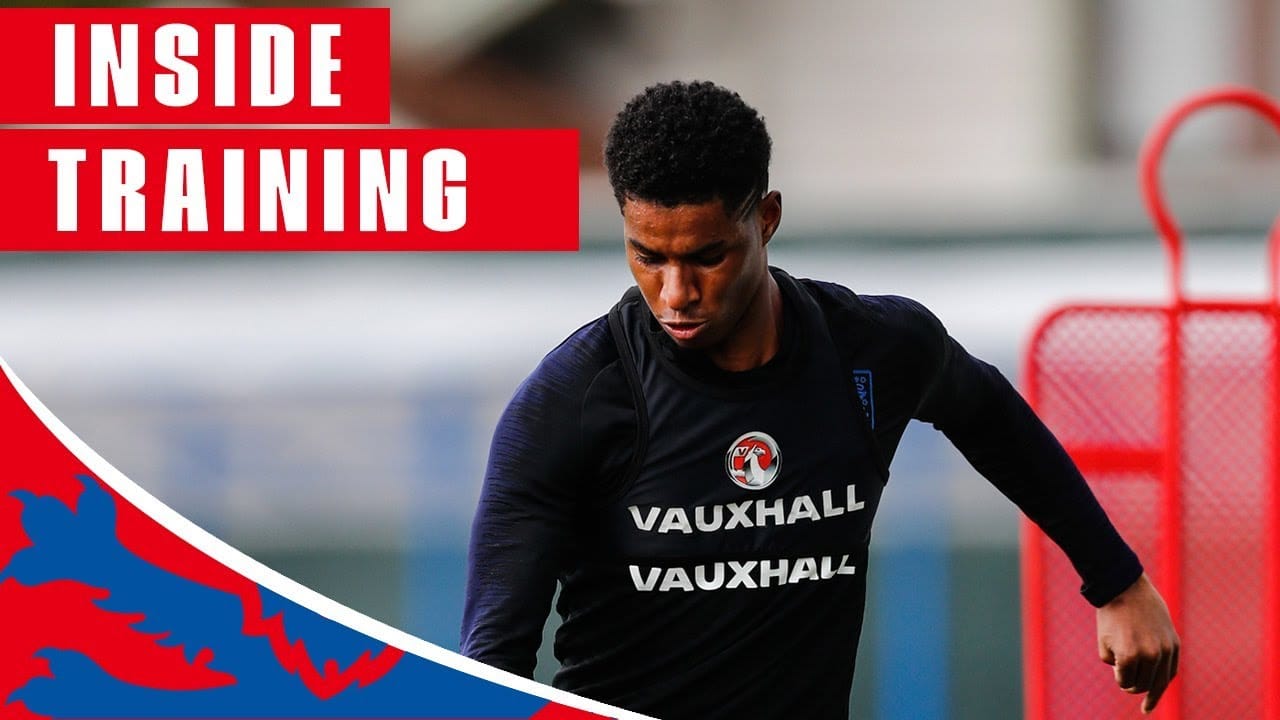 England Train Shooting Ahead of Sweden Quarter Final | Inside Training | World Cup 2018 england train shooting ahead of