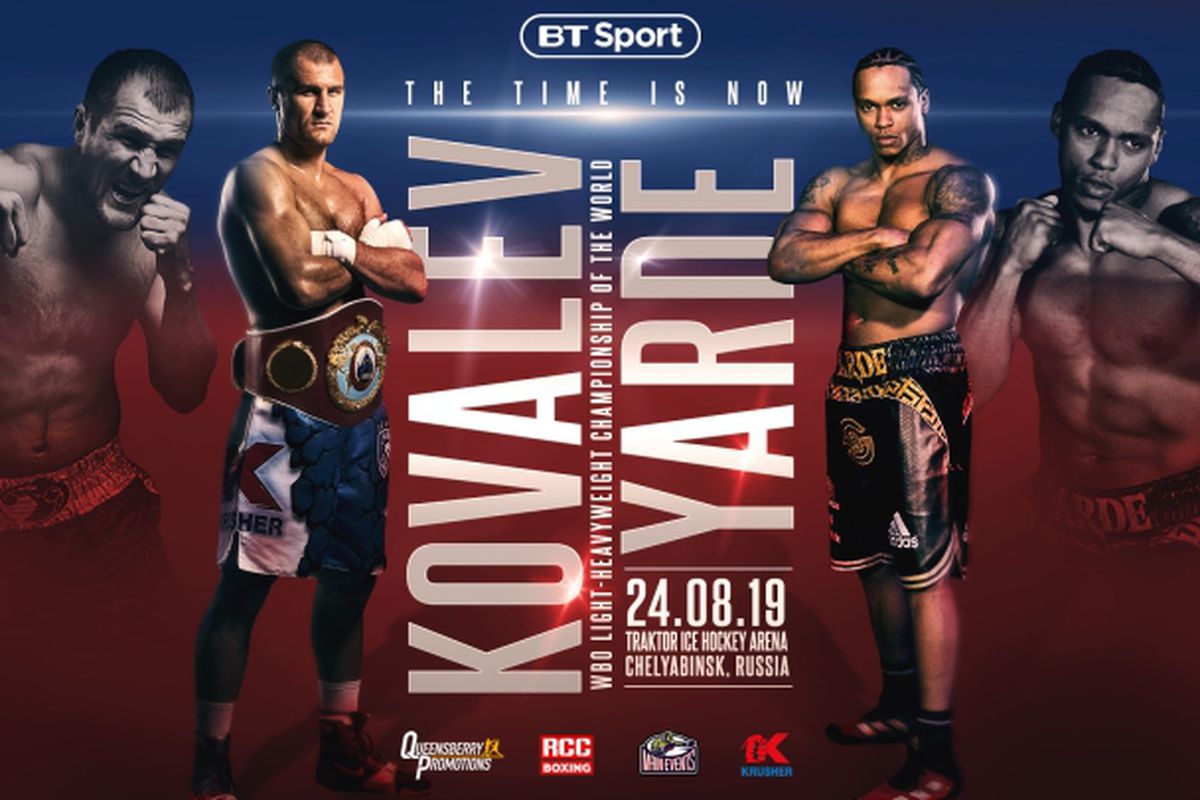 Boxing - Sergey Kovalev v Anthony Yarde | 24 August 2019 kovalev yarde.0