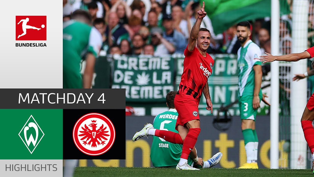 Werder Bremen Eintracht Frankfurt 34 Highlights Matchday 4 Bundesliga 2022/23