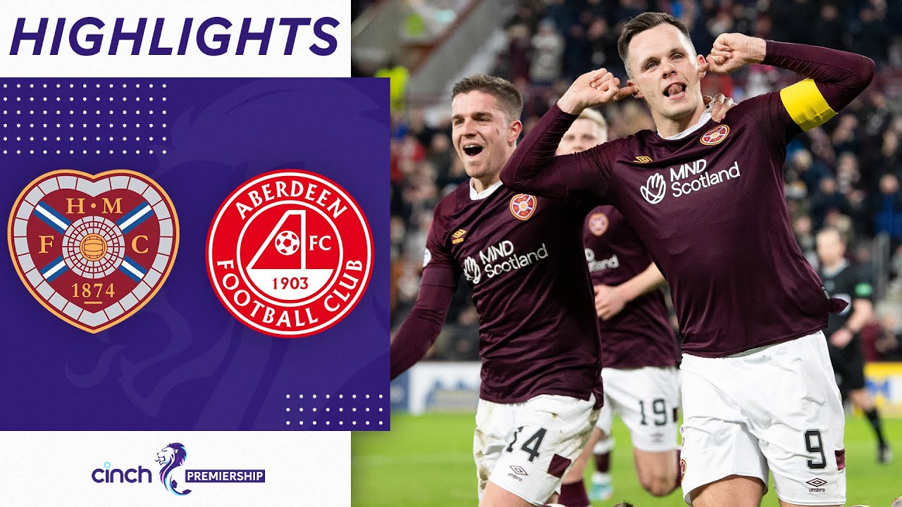 Heart Of Midlothian 50 Aberdeen Hearts Thrash Dons With Four FirstHalf Goals Cinch Premiership