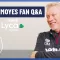 Im Not Sure About The Jellied Eels! ? | Moyes Fan Q&A presented by Lyca Mobile