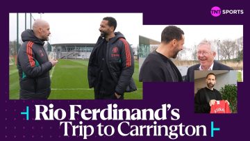 ? Rio Ferdinand Drops In At Carrington | Bumping into Sir Alex, Erik ten Hags philosophy & MORE!