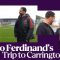 ? Rio Ferdinand Drops In At Carrington | Bumping into Sir Alex, Erik ten Hags philosophy & MORE!