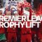 Liverpool FC lift the Premier League trophy