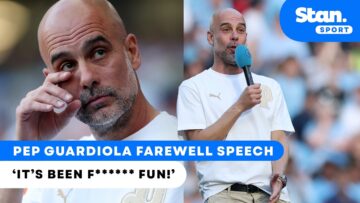 Its been f***ing FUN 🎤 Pep Guardiolas FINAL speech for Manchester City 🥺